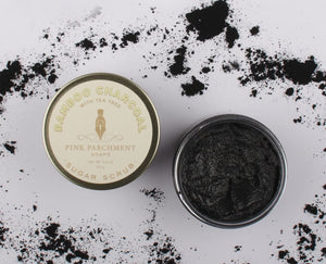 Activated Bamboo Charcoal Sugar Scrub With Tea Tree Essential Oil