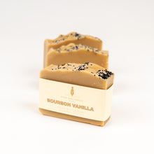 Load image into Gallery viewer, Bourbon Vanilla Handmade Soap | Handmade | Cold Process | Vegan