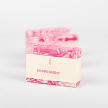 Load image into Gallery viewer, Peppermint Handmade Soap with Peppermint Essential Oil