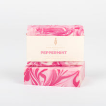 Load image into Gallery viewer, Peppermint Handmade Soap with Peppermint Essential Oil