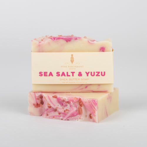 Sea Salt and Yuzu Soap - Handmade Sea Salt Bar Soap | Spring | Spa | Fresh