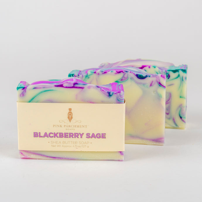 Blackberry Sage Handmade Soap | Vegan Soap | Shea Butter Bar Soap