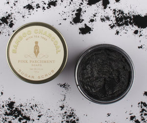 Activated Bamboo Charcoal Sugar Scrub With Tea Tree Essential Oil