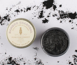 Lavender Tea Tree Sugar Scrub with Activated Charcoal
