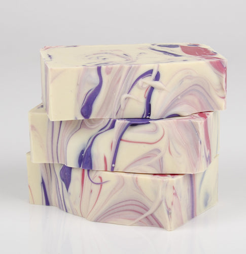 Raspberry Vanilla Soap - Gift Set of 3 Handmade Bar Soaps