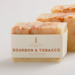 Bourbon Tobacco Handmade Soap - Gift Set of 3 Soaps