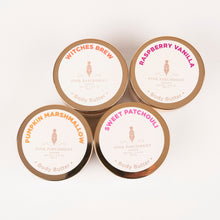 Load image into Gallery viewer, Body Butter - Choose your scent!   - Witches Brew, Raspberry Vanilla, Pumpkin Marshmallow, Sweet Patchouli