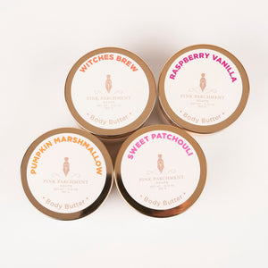 Body Butter - Choose your scent!   - Witches Brew, Raspberry Vanilla, Pumpkin Marshmallow, Sweet Patchouli