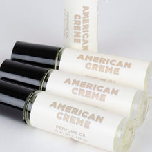 Load image into Gallery viewer, American Creme Roll On Perfume Oil - Vanilla, Jasmine, Violet, Lavender