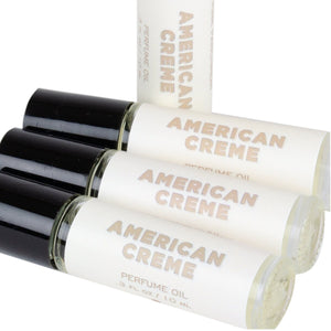 American Creme Roll On Perfume Oil - Vanilla, Jasmine, Violet, Lavender